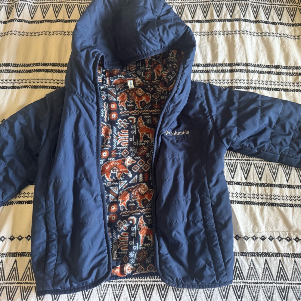 Reversible Columbia Navy Jacket